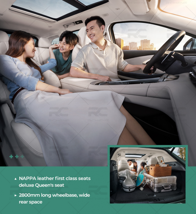Empattement du siège 2800mm de première classe de NAPPA de la reine en cuir de seatsdeluxe long, l'espace widerear